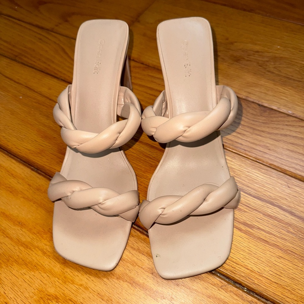 Braided Beige Women's Sandals